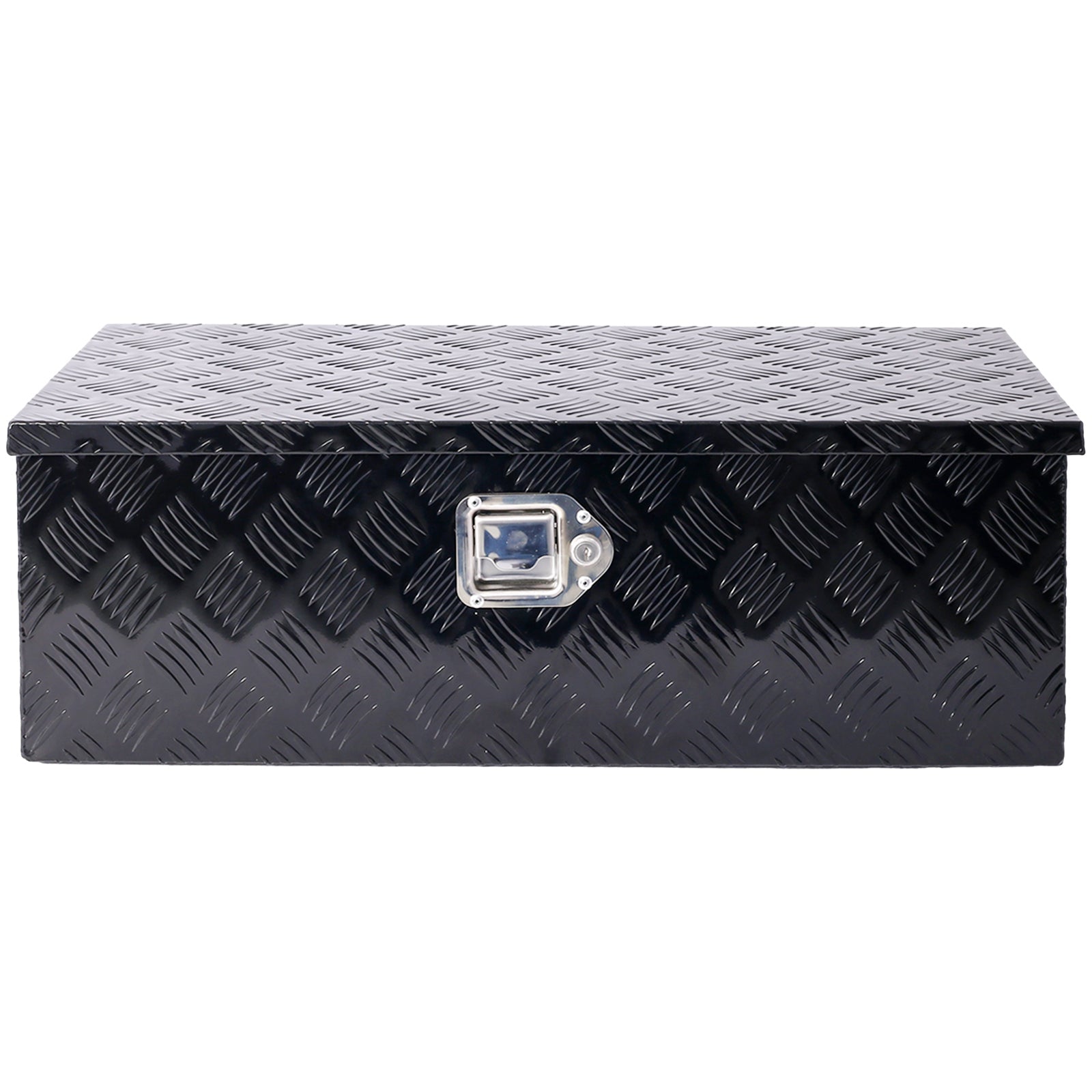 30 inch Truck Tool Box Aluminum Truck Bed Tool Box, Diamond Plate Tool Box with Side Handle and Lock Keys, Storage Tool Box Chest Box Organizer for Pickup, RV, Trailer, Truck Bed - Black - Fab Heavy Parts