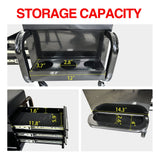 300 Lbs Capacity Heavy Duty Rolling Bench with 360 Degree Swivel Wheels - Black - Fab Heavy Parts