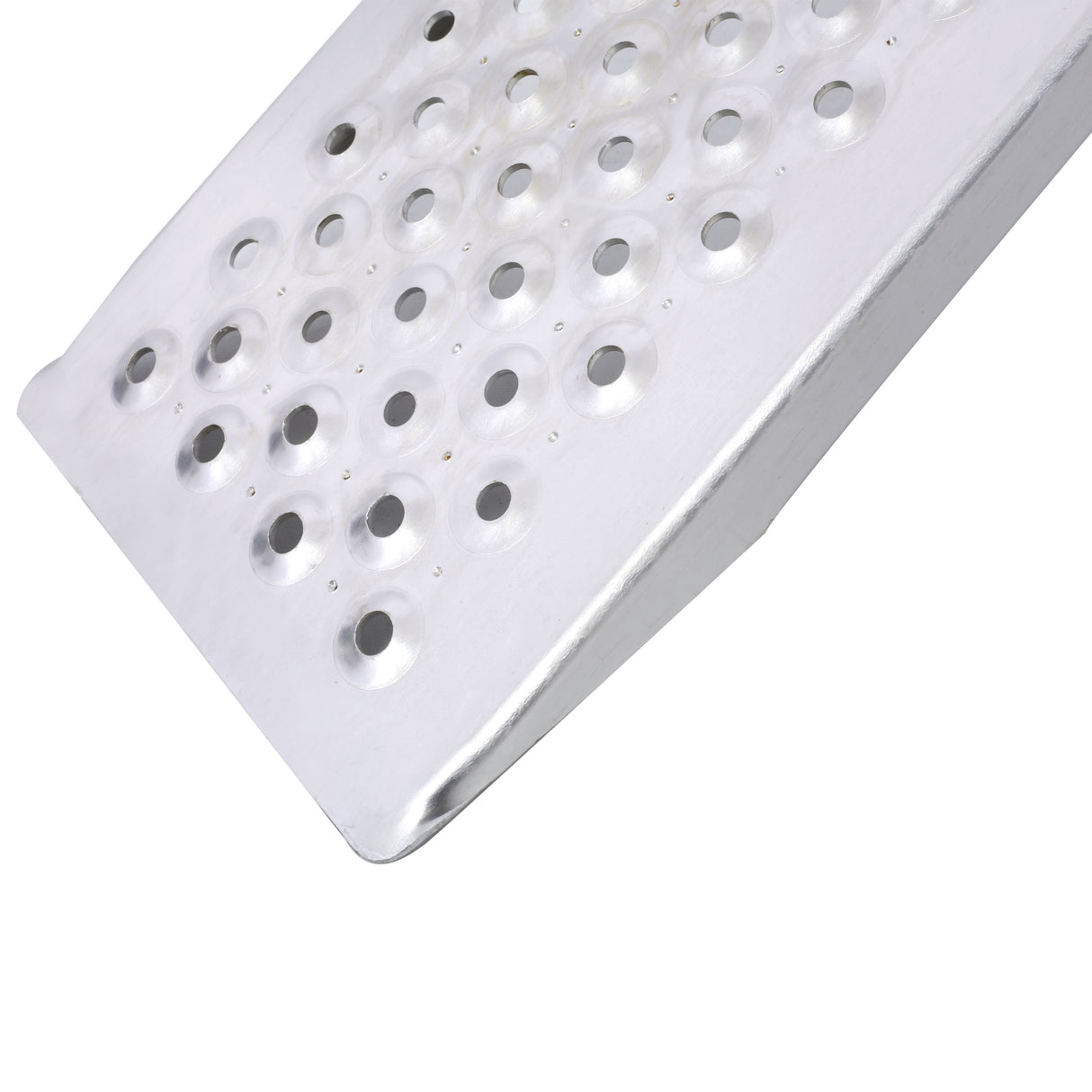 2 rampas de aluminio 78"Lx 8.5"Capacidad de carga liviana de 880 lb/PR - Plateado