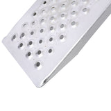 2 rampas de aluminio 78"Lx 8.5"Capacidad de carga liviana de 880 lb/PR - Plateado