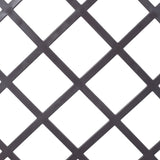 31.5" x 15.7" x 53.5" Poly Rattan Trellis Raised Bed with Drainage Plug 2 Removable Pots with Large Flower Boxes Built - in Support for Climbing Plants Outdoor Patio Garden Decoration - Brown - Fab Heavy Parts