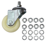 Set of 4 Heavy Duty 4 Tire Wheel Dolly Car Stakes 6000lbs Capacity--Gray