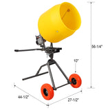 3.5 CUFT/100L Portable Electric Poly Drum Concrete Mixer, Heavy Duty Power Cement Mixing Machine, 115V/60HZ CSA Certificated - Fab Heavy Parts