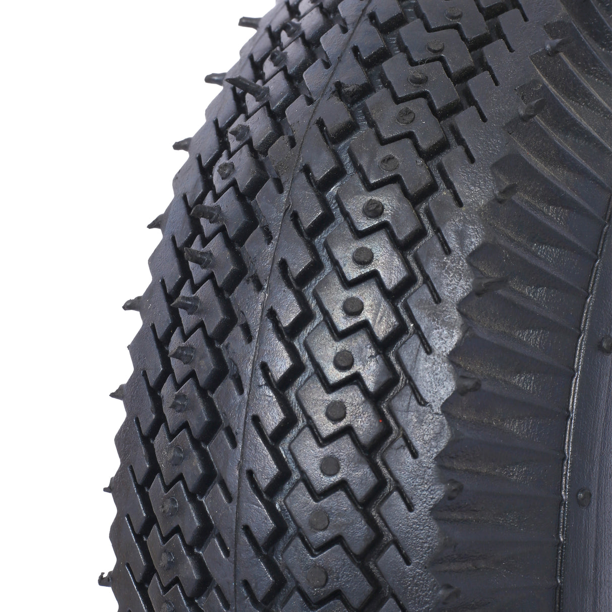 4PCS 10IN Pneumatic Tire(2PCS Swivel +2PCS Rigid) Caster Wheel Swivel Plate Steel Hub with Ball Bearings 5/8-Inch Bore Centered Axle Black