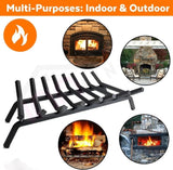 36 inch Fireplace Grate Fireplace Log Holder Heavy Duty Firewood Log Burning Rack - Fab Heavy Parts