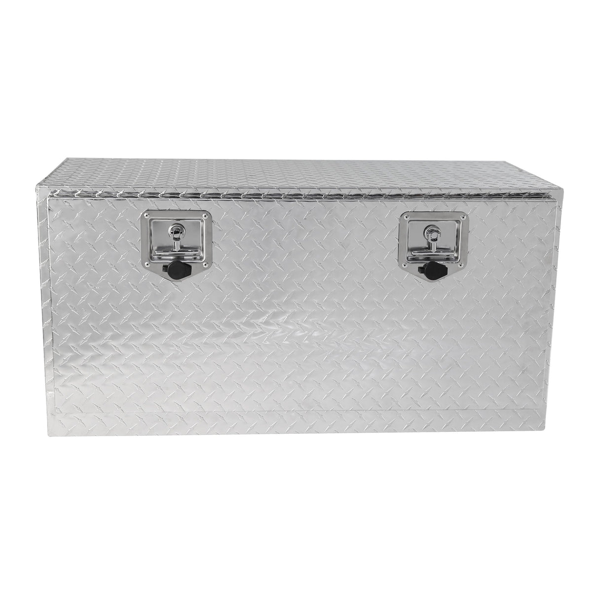 36 Inch Truck Tool Box 36"×17"×18" Heavy Duty Aluminum Silver Tread Tool Box with Locks and T - Handle Latch Key - Fab Heavy Parts