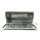 36 Inch Truck Tool Box 36"×17"×18" Heavy Duty Aluminum Silver Tread Tool Box with Locks and T - Handle Latch Key - Fab Heavy Parts