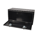 36 Inch Truck Tool Box 36"×17"×18" Heavy Duty Black Aluminum Tread Tool Box with Locks T-Handle Latch Key - Fab Heavy Parts