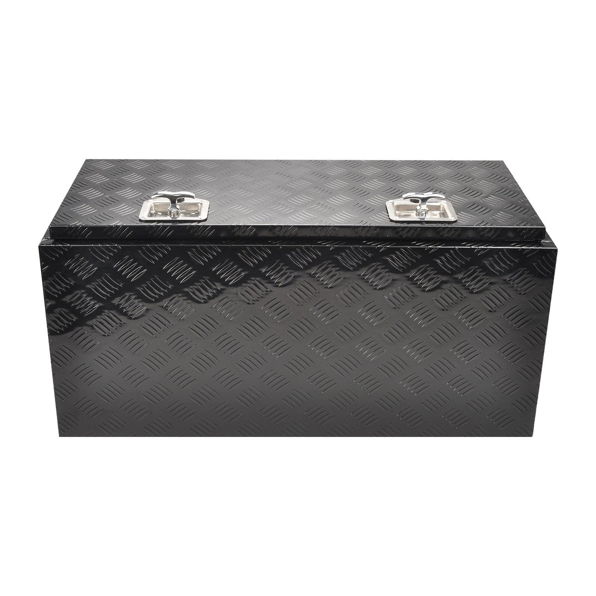 36 Inch Truck Tool Box 36"×17"×18" Heavy Duty Black Aluminum Tread Tool Box with Locks T-Handle Latch Key - Fab Heavy Parts