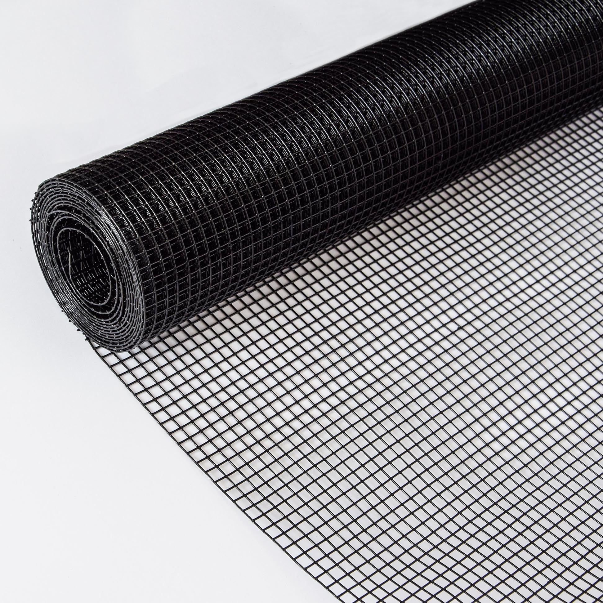 36 inch×50 ft Black Vinyl Coated Hardware Cloth 19 Gauge 1/4 inch PVC Welded Wire Fence Steel - Fab Heavy Parts