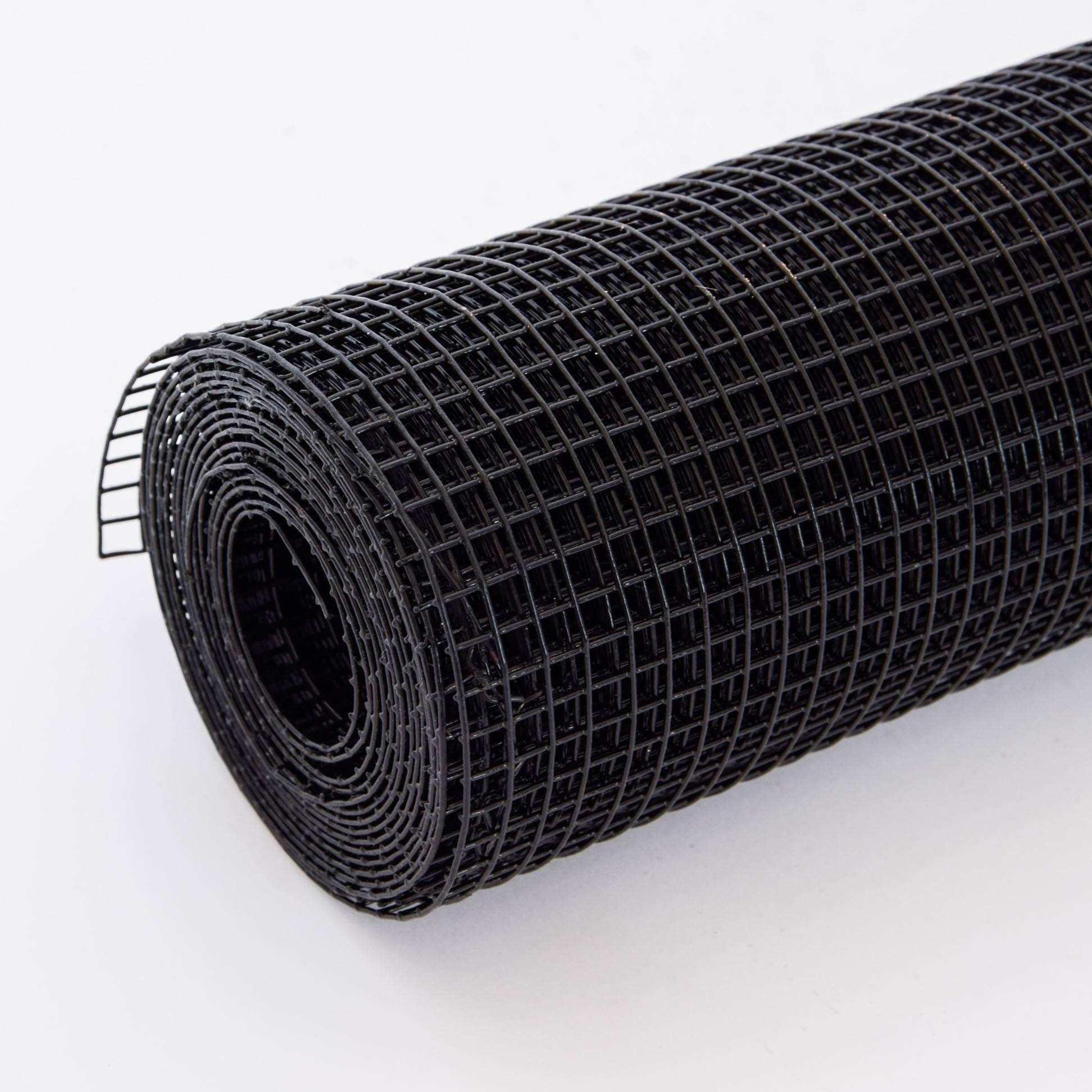 36 inch×50 ft Black Vinyl Coated Hardware Cloth 19 Gauge 1/4 inch PVC Welded Wire Fence Steel - Fab Heavy Parts
