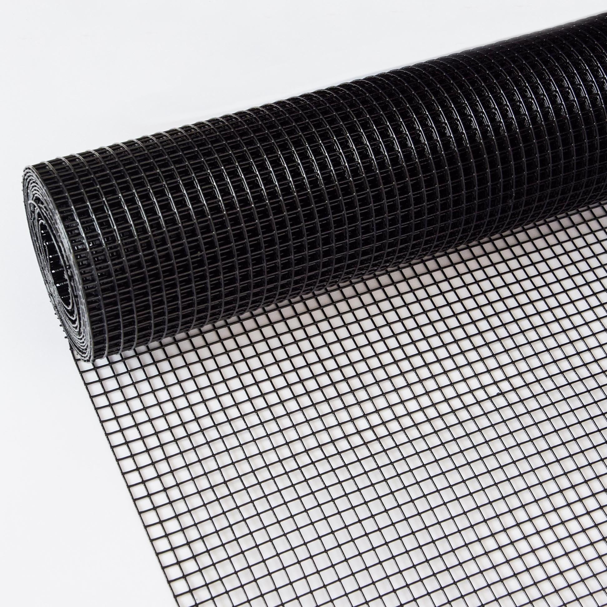 36 inch×50 ft Black Vinyl Coated Hardware Cloth 19 Gauge 1/4 inch PVC Welded Wire Fence Steel - Fab Heavy Parts