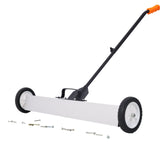 36" Rolling Magnetic Pick - Up Sweeper Heavy Duty Push - Type with Release 30 Lbs Capacity - Fab Heavy Parts