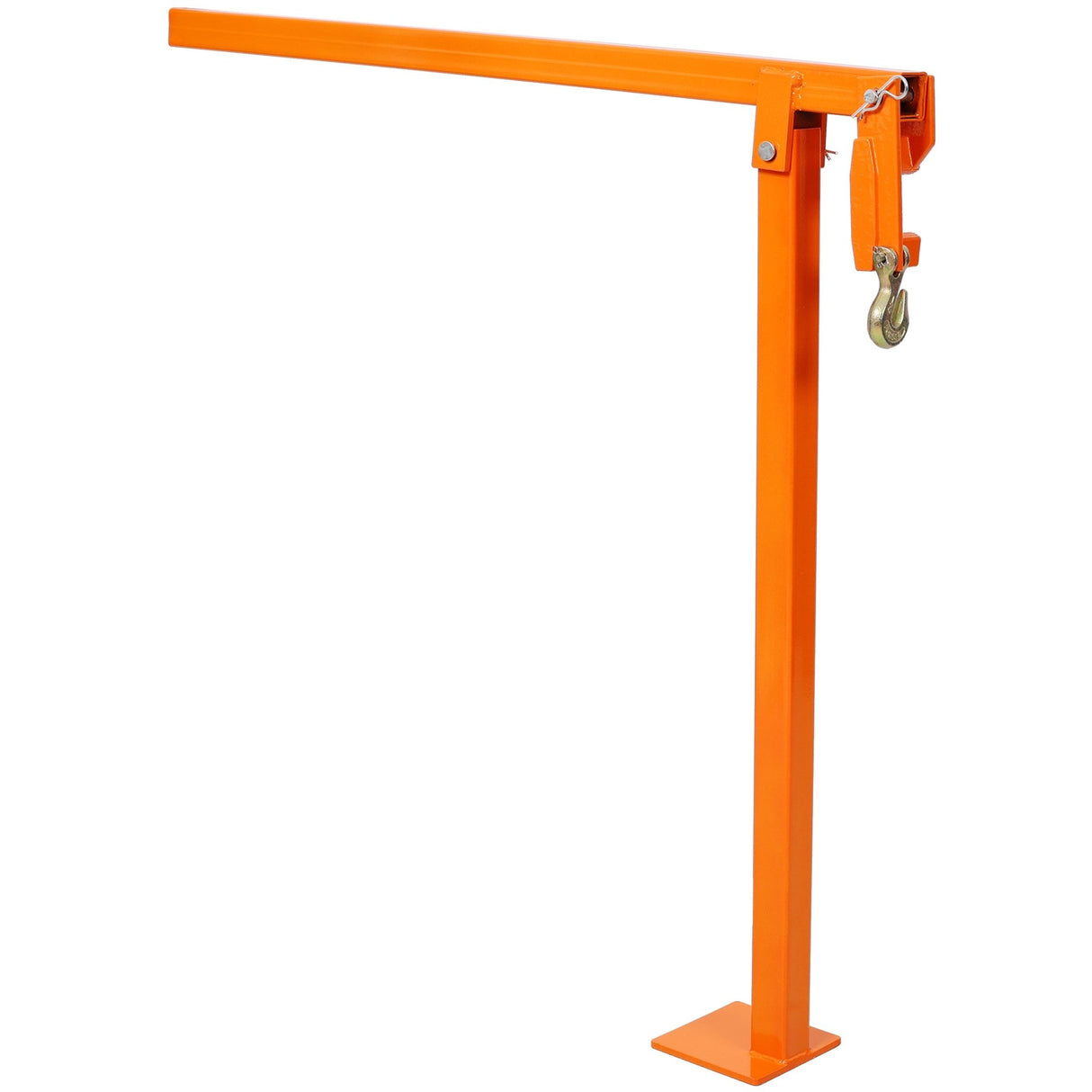 36" T Post Puller Fence Post Puller Heavy Duty Fence Post Puller with 47" Lifting Chain & T Post Puller Plate - Orange - Fab Heavy Parts