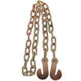 36" T Post Puller Fence Post Puller Heavy Duty Fence Post Puller with 47" Lifting Chain & T Post Puller Plate - Orange - Fab Heavy Parts