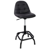 360° Swivel Adjustable Height Bar Stool with High Back Support Modern Counter Stool for Bar Shop Kitchen - Fab Heavy Parts