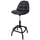 360° Swivel Adjustable Height Bar Stool with High Back Support Modern Counter Stool for Bar Shop Kitchen - Fab Heavy Parts