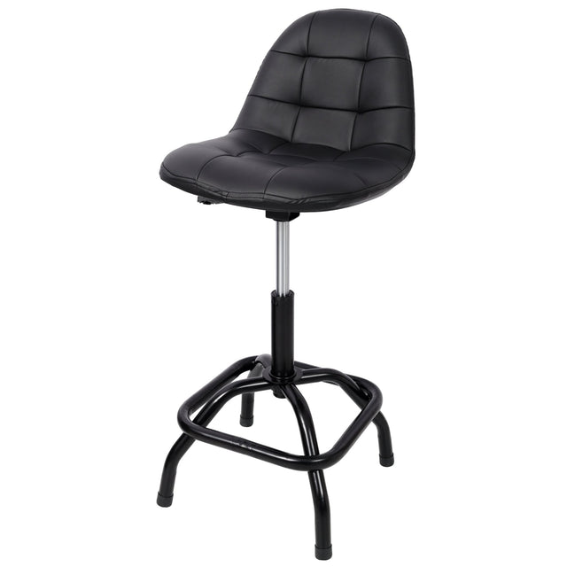 360° Swivel Adjustable Height Bar Stool with High Back Support Modern Counter Stool for Bar Shop Kitchen - Fab Heavy Parts
