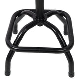 360° Swivel Adjustable Height Bar Stool with High Back Support Modern Counter Stool for Bar Shop Kitchen - Fab Heavy Parts