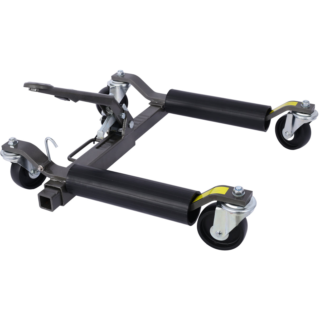 Set of 2 Wheel Dolly Car Skates Positioning Hydraulic Tire Jack Ratcheting Foot Pedal Lift 1,250lbs Capacity