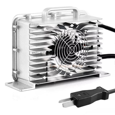 36V(43.8V) 18A Lithium Battery Charger Crowfoot Plug Fits for EZGO Club Car Golf Cart - Fab Heavy Parts