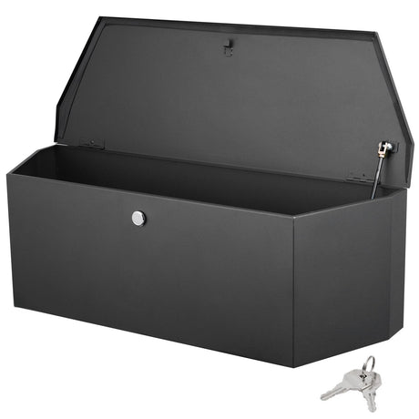 36"x12"x12" Trailer Tongue Box with Lock and Keys Carbon Steel Heavy Duty Utility - Fab Heavy Parts