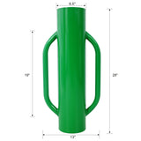37LB Metal Iron Fence Post Driver with Handle Heavy Duty T Post Pounder Rammer - Green - Fab Heavy Parts