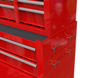 8-Drawer Tool Storage Cabinet High Capacity Rolling Chest with Wheels and Drawers Red