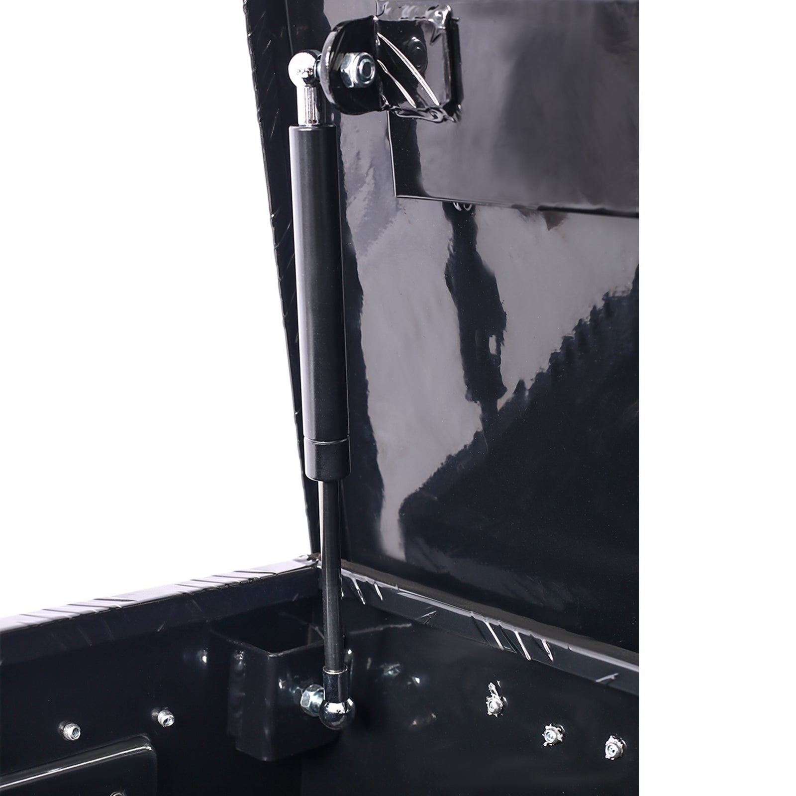 39 Inch Truck Box Aluminum Tool Box Heavy Duty w/Lock Keys 39x13x10inch - Black - Fab Heavy Parts