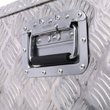 39 Inch Truck Box Aluminum Tool Box Heavy Duty w/Lock Keys 39x13x10inch - Silver - Fab Heavy Parts