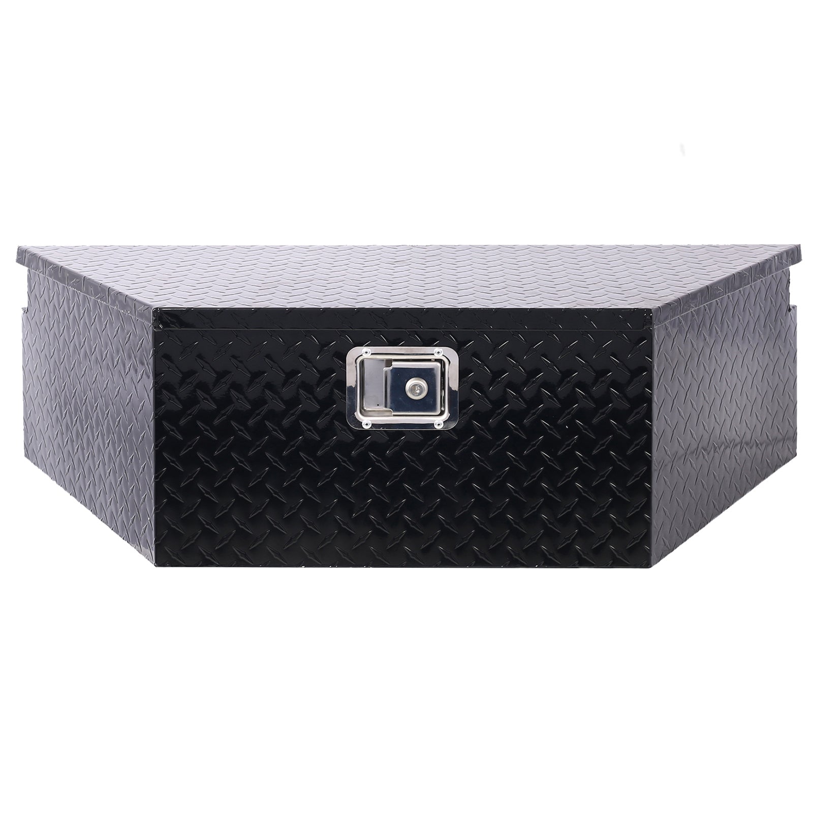 39 Inch Truck Box Aluminum Tool Box Heavy Duty w/Lock Keys 39x16.5x11.8inch - Black - Fab Heavy Parts