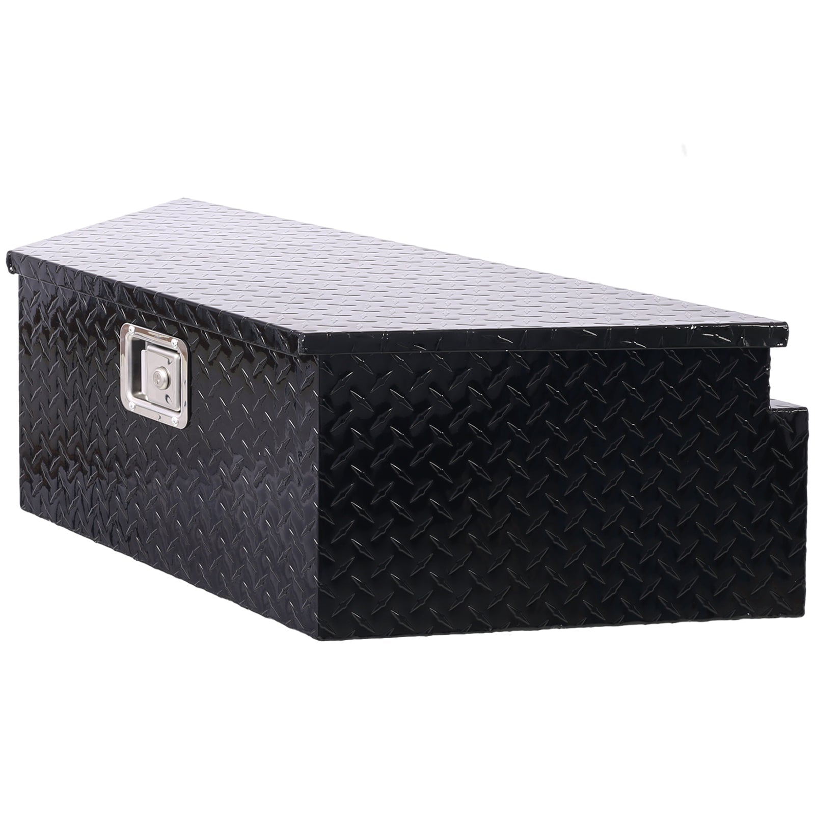 39 Inch Truck Box Aluminum Tool Box Heavy Duty w/Lock Keys 39x16.5x11.8inch - Black - Fab Heavy Parts