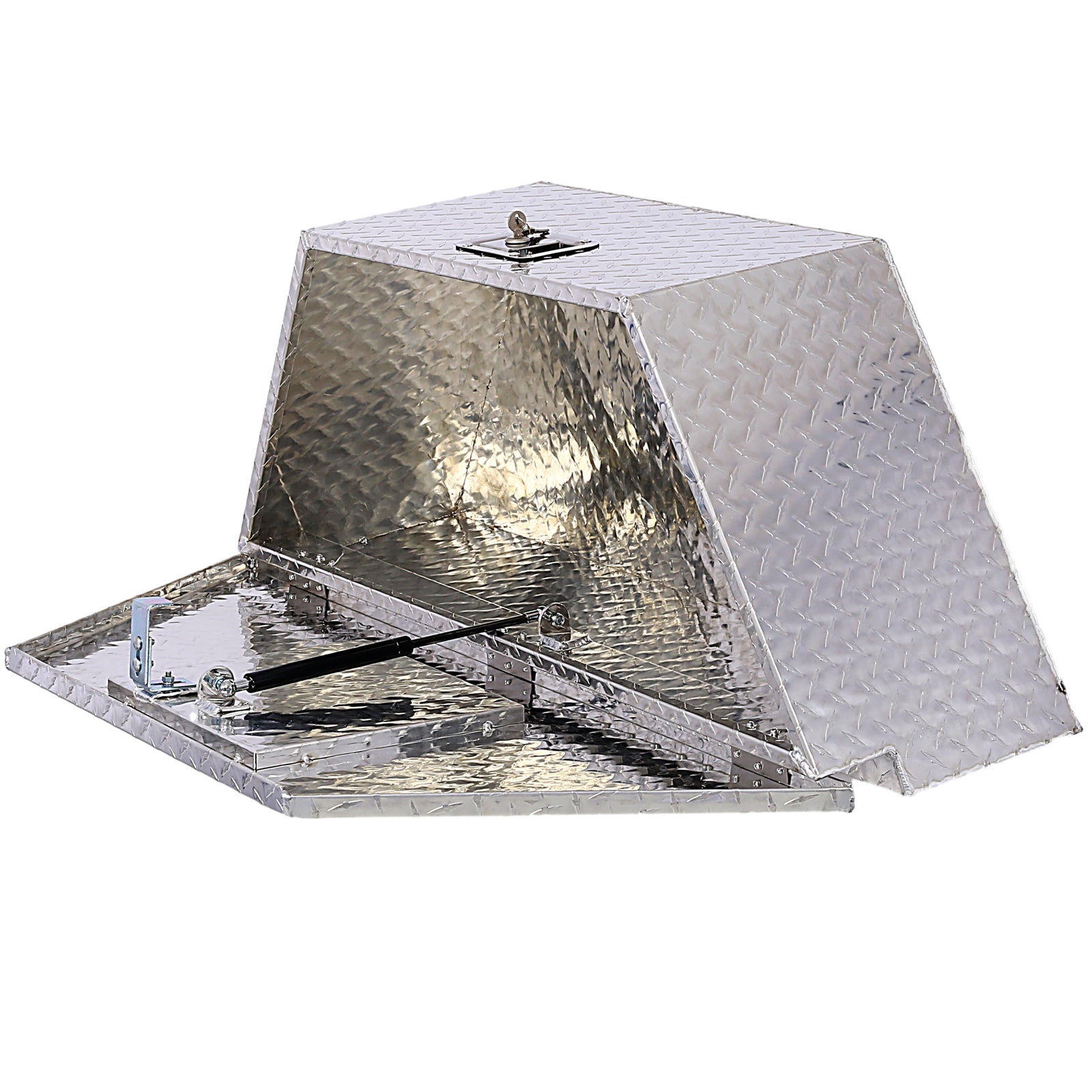 39 Inch Truck Box Aluminum Tool Box Heavy Duty w/Lock Keys 39x16.5x11.8inch - Silver - Fab Heavy Parts