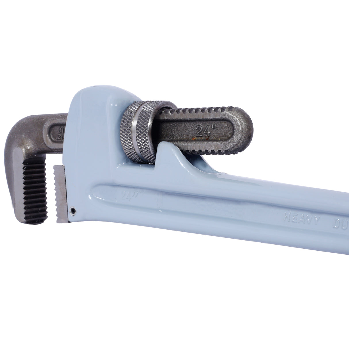 24 inch Aluminum Straight Pipe Wrench Heavy Duty Plumbers Easy to Carry Hangable Design