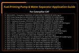 Fuel Priming Pump & Water Separator 190-8977 1908977 Fits for Caterpillar CAT 322C 325C 330C 330D 570B 580B 627G 637G 730 770 772