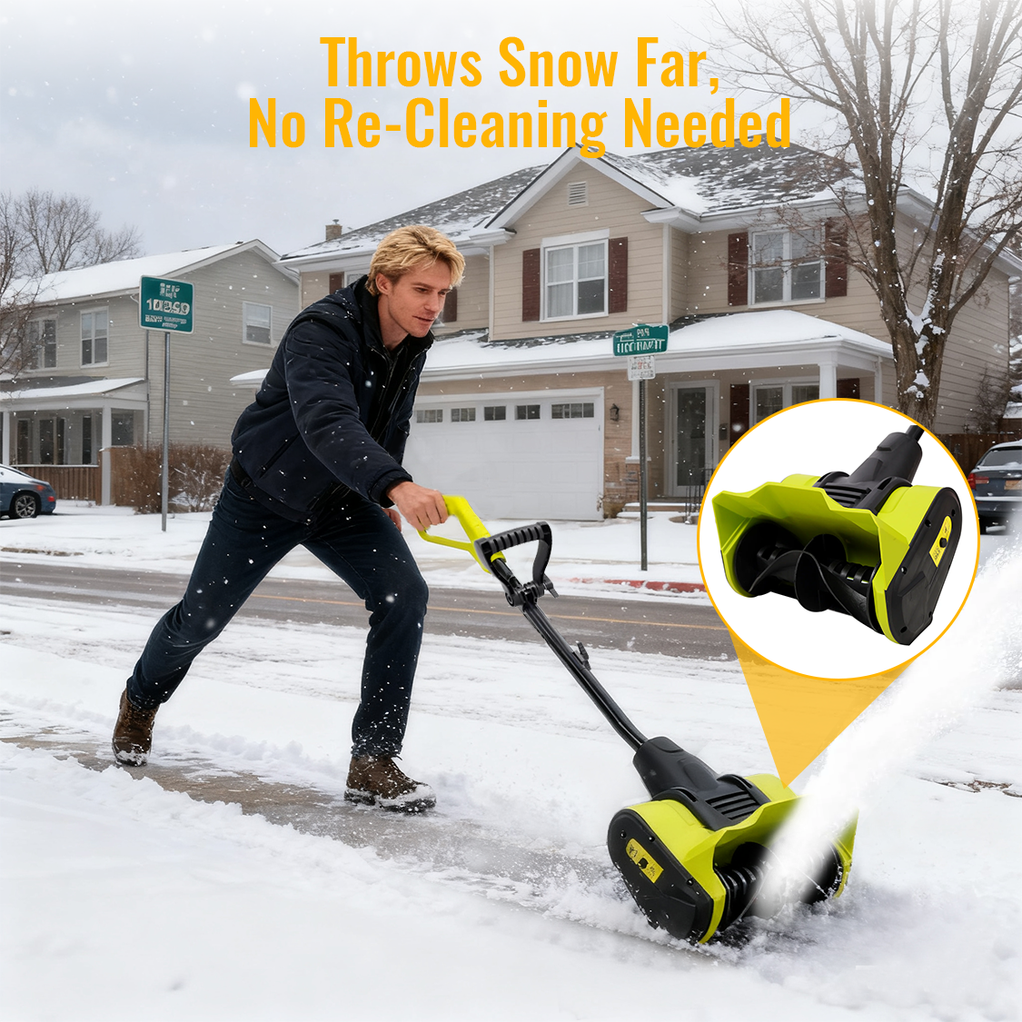 12-Inch Corded Snow Blower 120V-60Hz ETL Certificate