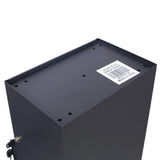 Large Package Delivery Parcel Mail Drop Box Floor Lockable Drop Slot Mail Box with Parcel Compartment--Black