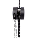 Chain Hoist 2200lbs 1T Capacity 10ft with 2 Heavy Duty Hooks Manual Steel Construction--Black