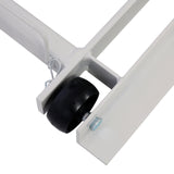 Hydrauliczny podnośnik motocyklowy Udźwig 1500 LBS Podnośnik ATV Przenośny stół z 4 kołami Podnośnik obsługiwany nożnie z 2 mocowaniami Szary