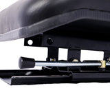 Tractor Seat with Backrest Slide Track Steel PVC Compact Mower