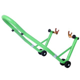 Motorcycle Stand 1000LB Sport Bike Front and Rear Wheel Lift Swingarm Paddock U--Green