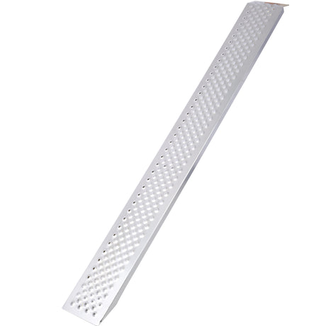 2PCS Aluminum Ramps 78"L x 8.5"W Lightweight Loading 880lbs/PR Capacity--Silver