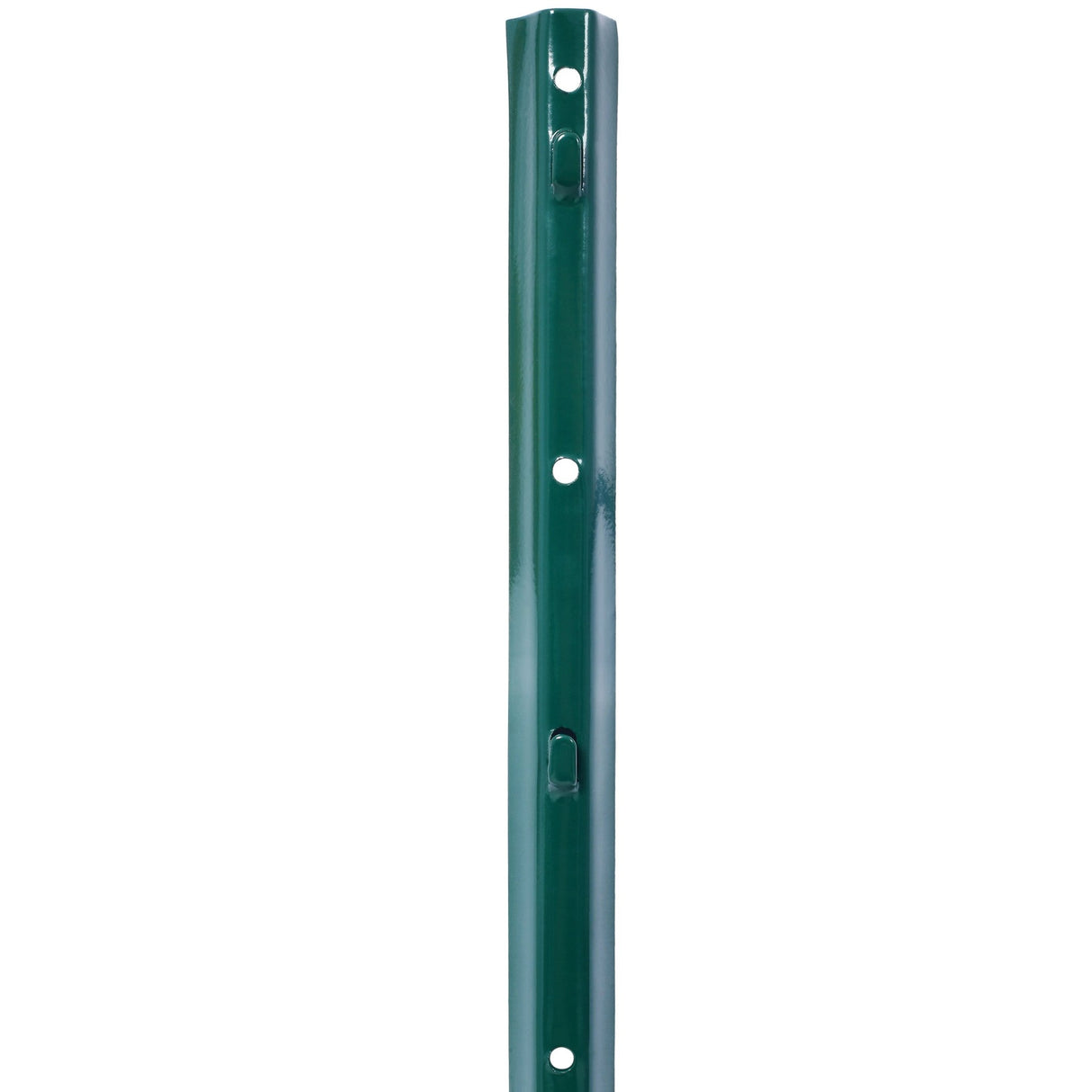 3Feet 10Pack Heavy Duty Metal Fence Post with U - Channel Steel U - Post for Holding Garden Wire Corner Anchor - Green - Fab Heavy Parts