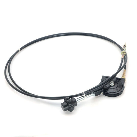 3M, 118" Excavator Manual Throttle Cable Motor Control Throttle Hand Control Kit Heavy Equipment Throttle Grips Cable - Fab Heavy Parts