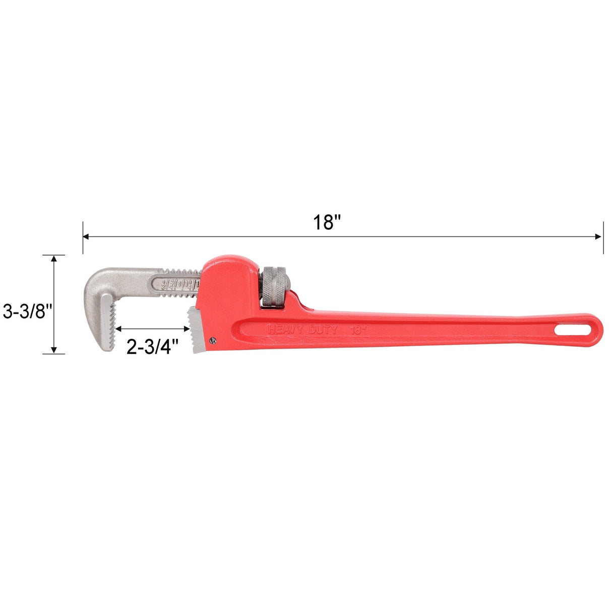 3Pcs 14&18&24 - inch Straight Heavy Duty Pipe Wrench Set Adjustable Alloy Steel Grip - Fab Heavy Parts