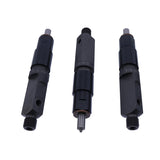 3 Piece Fuel Injector F1243293 Fits for Case IH Crawler Excavator 488CL 488P 60CL 60CS 60P 70B 75B 75BCK 80CR 85CK 90BCK
