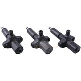 3PCS Fuel Injector 734596M91 12033255 Fits for Massey Ferguson Tractor 135 150 165 300 40 3165 2200 2135 203 Replacement - Fab Heavy Parts