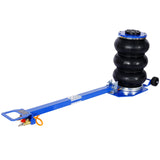 3T Triple Bag Air Jack Pneumatic Jack 3 bag Lifting 16in Capacity 6600lbs - Blue - Fab Heavy Parts