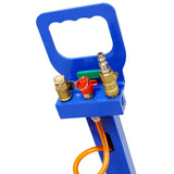 3T Triple Bag Air Jack Pneumatic Jack 3 bag Lifting 16in Capacity 6600lbs - Blue - Fab Heavy Parts