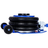 3T Triple Bag Air Jack Pneumatic Jack 3 bag Lifting 16in Capacity 6600lbs - Blue - Fab Heavy Parts